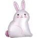 18in WHITE SATIN BUNNY 