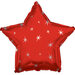 17in Red Sparkle Star